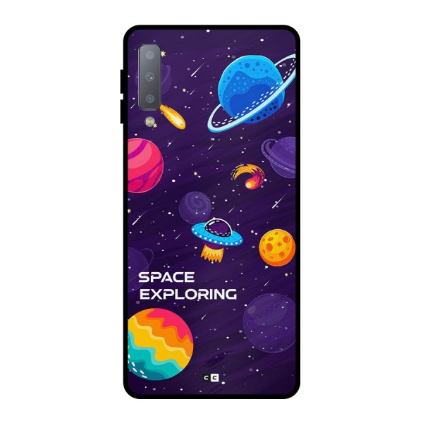 Space Exploring Metal Back Case for Galaxy A7 (2018)