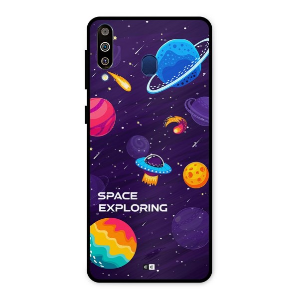 Space Exploring Metal Back Case for Galaxy M30