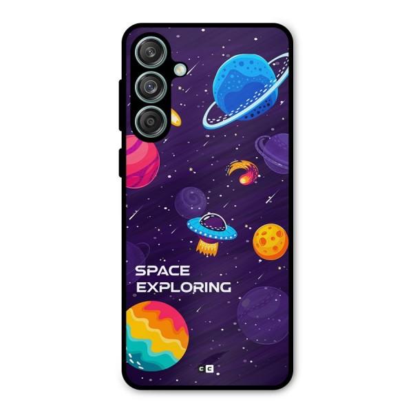 Space Exploring Metal Back Case for Galaxy M55 5G