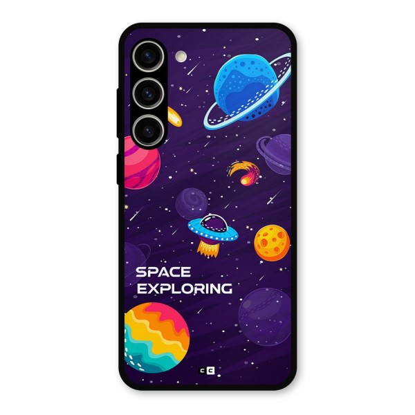 Space Exploring Metal Back Case for Galaxy S23 Plus