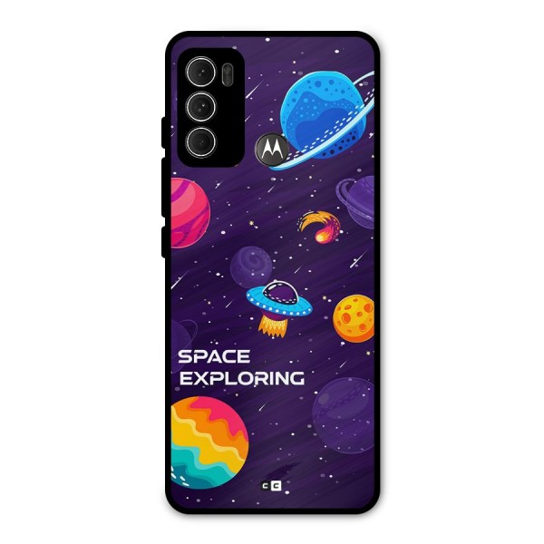 Space Exploring Metal Back Case for Moto G60