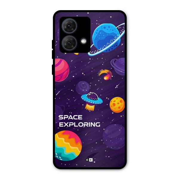 Space Exploring Metal Back Case for Moto G84