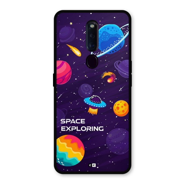 Space Exploring Metal Back Case for Oppo F11 Pro