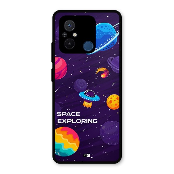 Space Exploring Metal Back Case for Poco C55