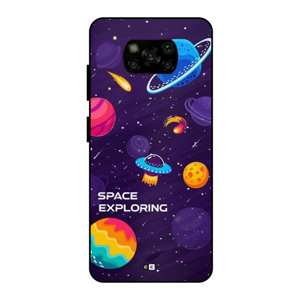 Space Exploring Metal Back Case for Poco X3