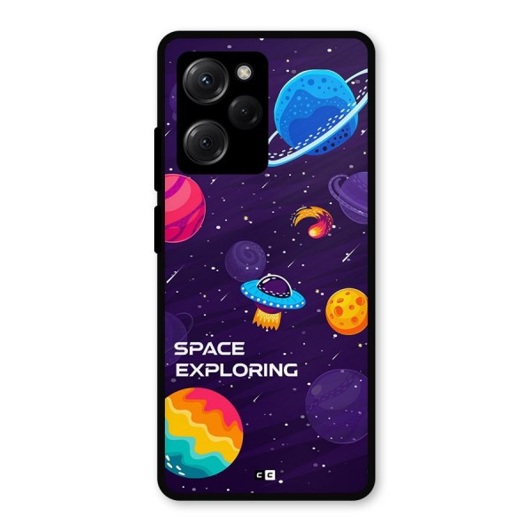 Space Exploring Metal Back Case for Poco X5 Pro