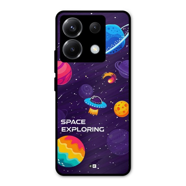 Space Exploring Metal Back Case for Poco X6