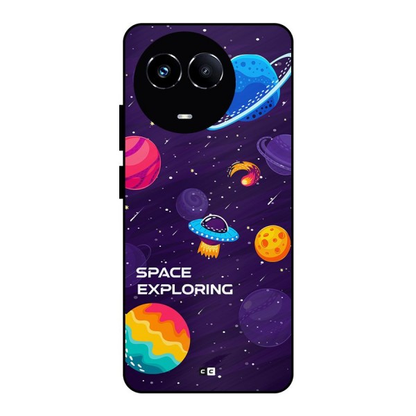 Space Exploring Metal Back Case for Realme Narzo 60X