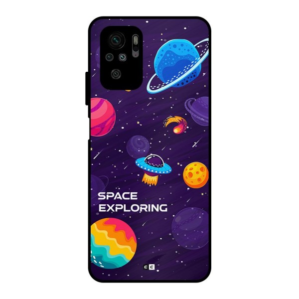 Space Exploring Metal Back Case for Redmi Note 10