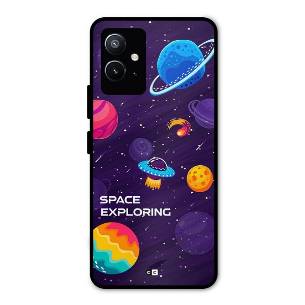 Space Exploring Metal Back Case for Vivo T1 5G