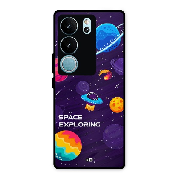 Space Exploring Metal Back Case for Vivo V29 Pro