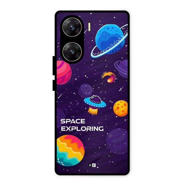 Space Exploring Metal Back Case for Vivo V29e