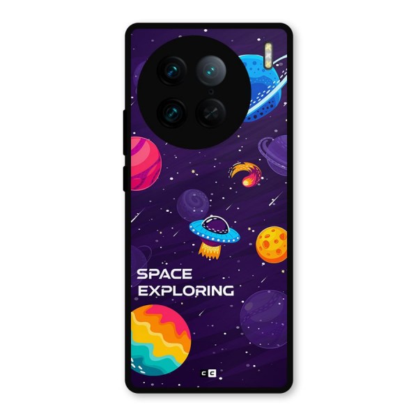 Space Exploring Metal Back Case for Vivo X90 Pro