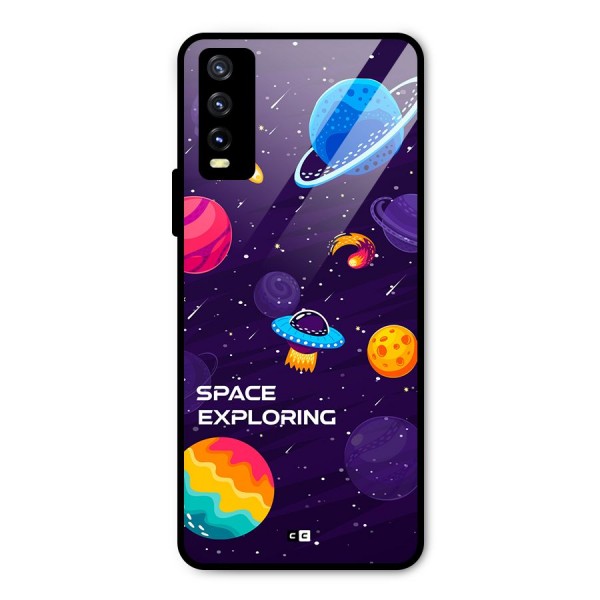 Space Exploring Metal Back Case for Vivo Y20 2021