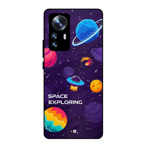 Space Exploring Metal Back Case for Xiaomi 12 Pro