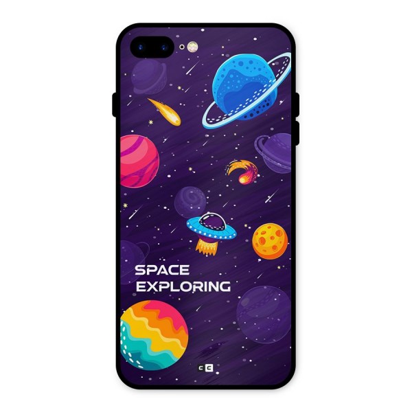 Space Exploring Metal Back Case for iPhone 8 Plus