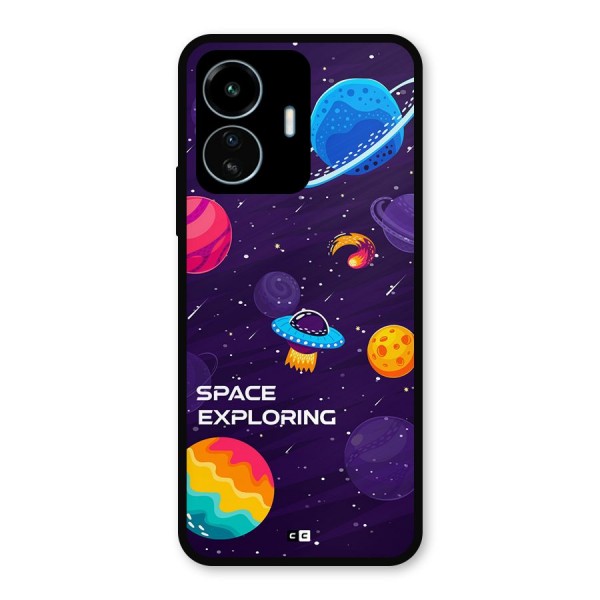 Space Exploring Metal Back Case for vivo iQOO Z6 Lite 5G