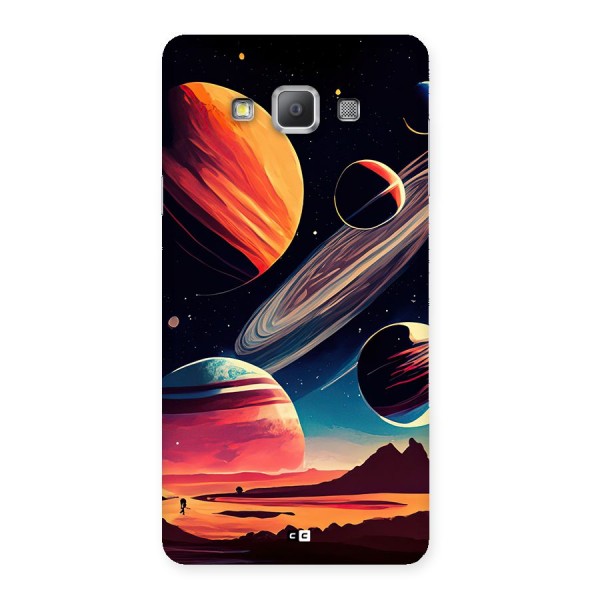 Space Planets Back Case for Galaxy A7