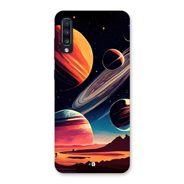 Space Planets Back Case for Galaxy A70s