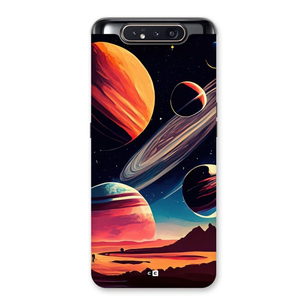 Space Planets Back Case for Galaxy A80