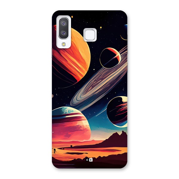 Space Planets Back Case for Galaxy A8 Star