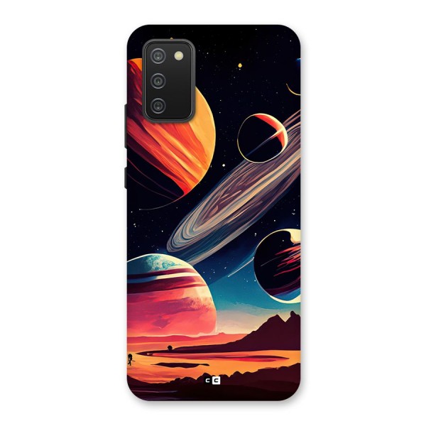 Space Planets Back Case for Galaxy F02s