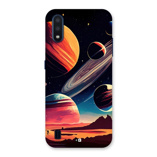 Space Planets Back Case for Galaxy M01