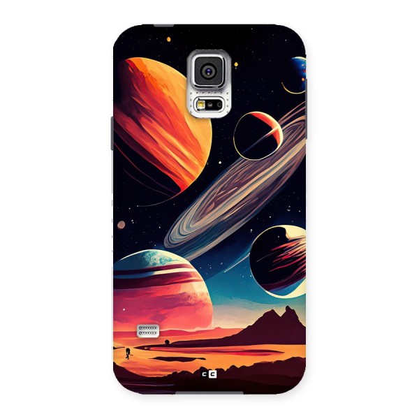 Space Planets Back Case for Galaxy S5