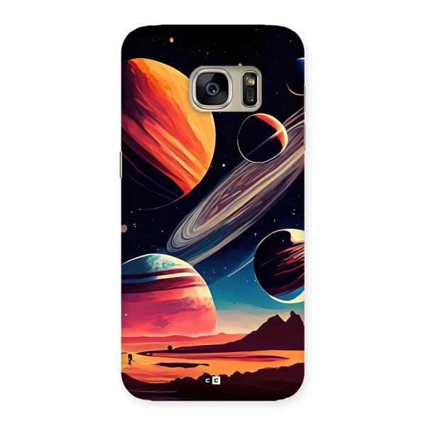 Space Planets Back Case for Galaxy S7