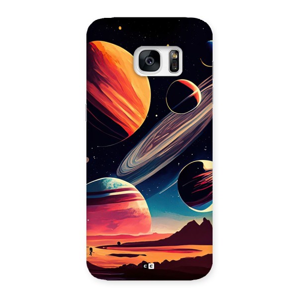 Space Planets Back Case for Galaxy S7 Edge