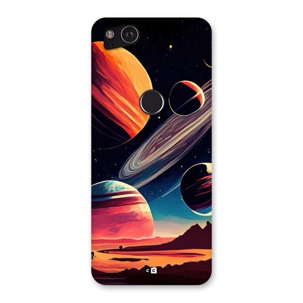 Space Planets Back Case for Google Pixel 2