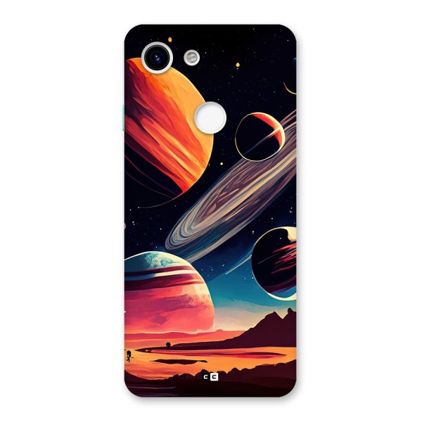 Space Planets Back Case for Google Pixel 3