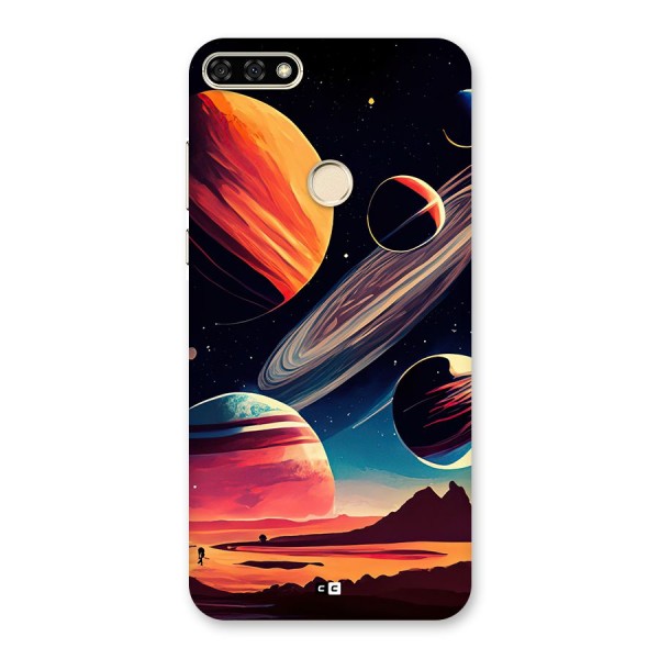 Space Planets Back Case for Honor 7A