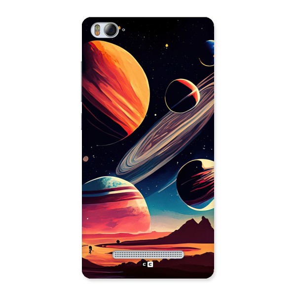 Space Planets Back Case for Mi4i