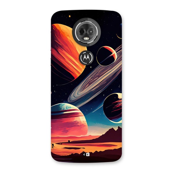 Space Planets Back Case for Moto E5 Plus