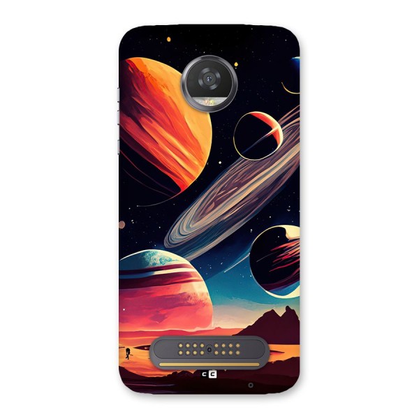 Space Planets Back Case for Moto Z2 Play