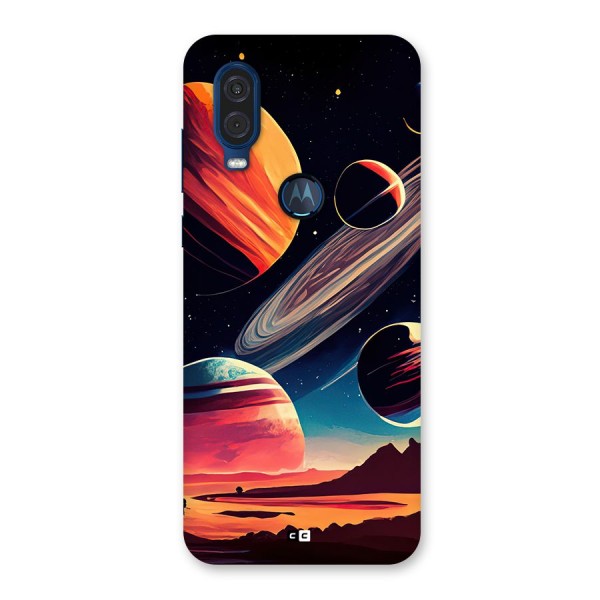 Space Planets Back Case for Motorola One Vision