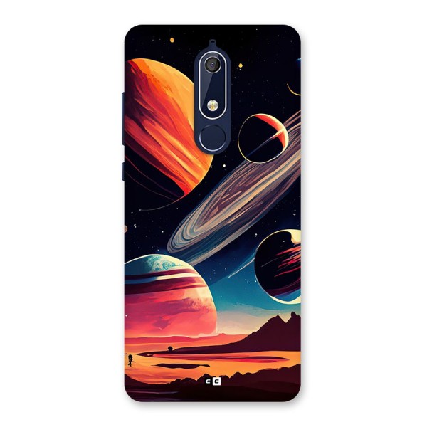 Space Planets Back Case for Nokia 5.1