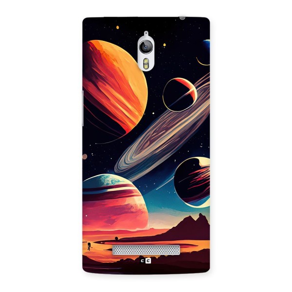 Space Planets Back Case for Oppo Find 7