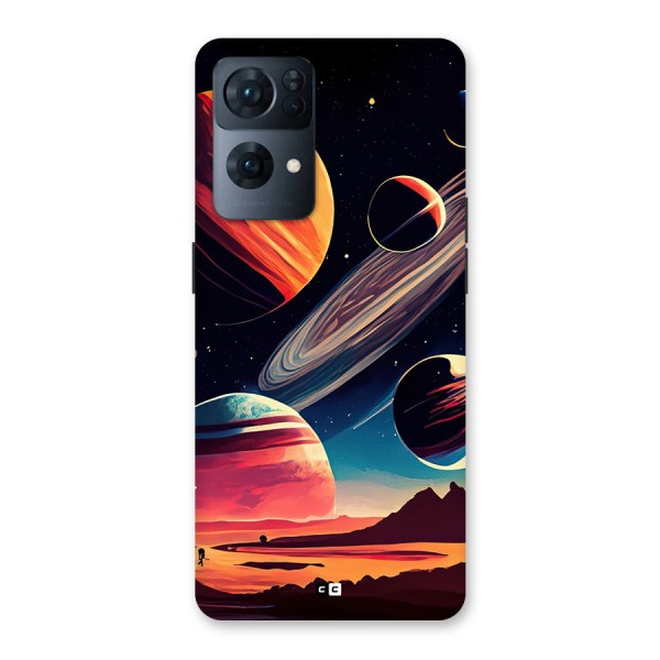 Space Planets Back Case for Oppo Reno7 Pro 5G