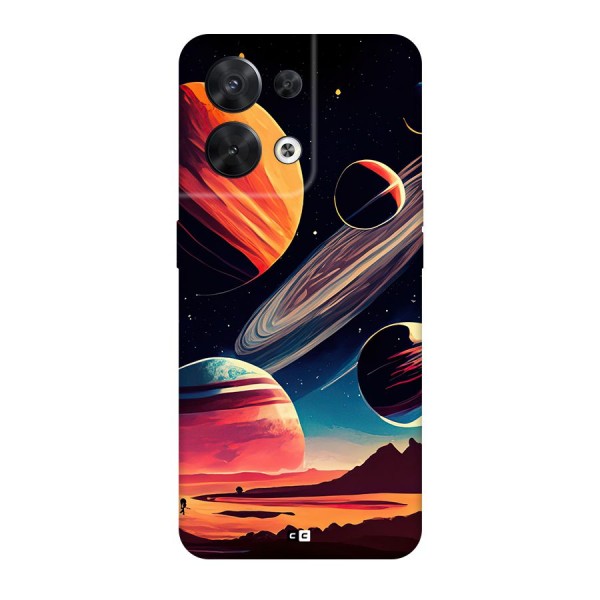 Space Planets Back Case for Oppo Reno8 5G