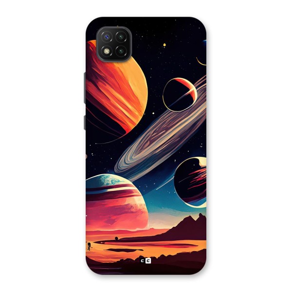 Space Planets Back Case for Poco C3