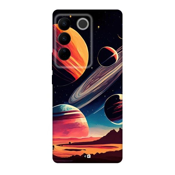 Space Planets Back Case for Vivo V27