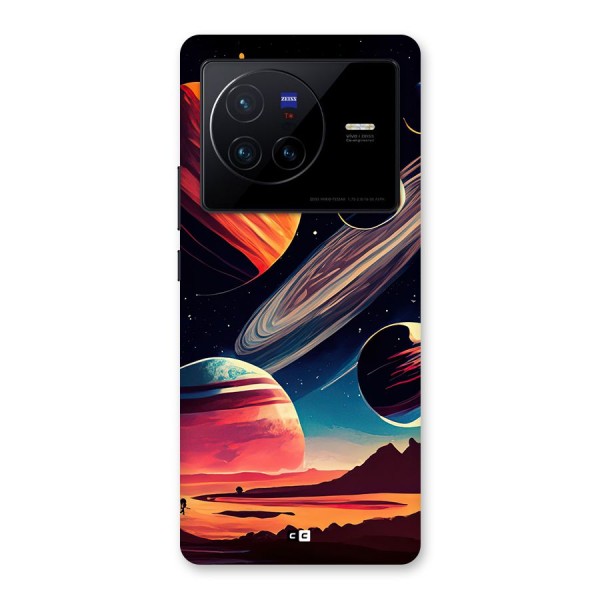 Space Planets Back Case for Vivo X80