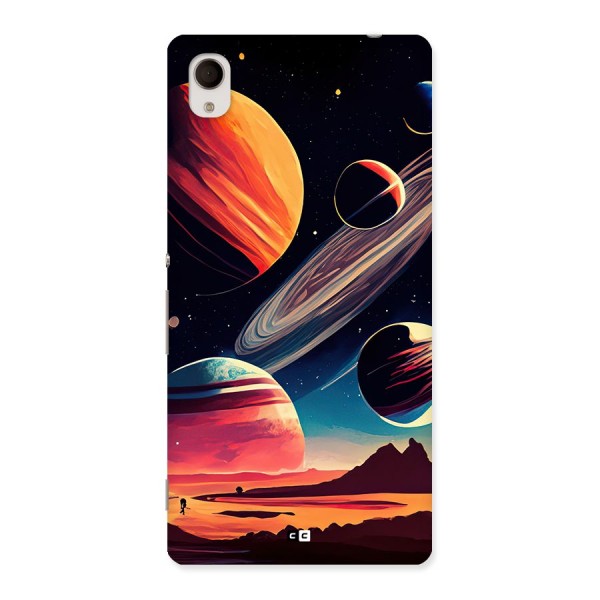 Space Planets Back Case for Xperia M4