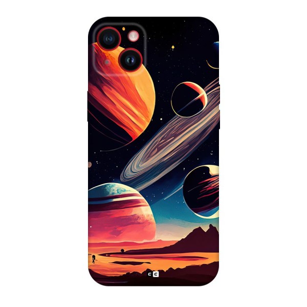 Space Planets Back Case for iPhone 14 Plus