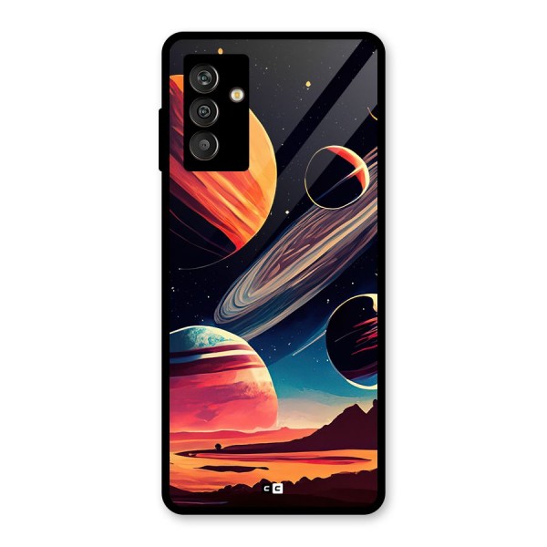 Space Planets Glass Back Case for Galaxy M13