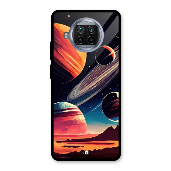 Space Planets Glass Back Case for Mi 10i