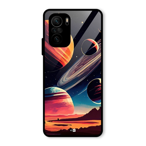 Space Planets Glass Back Case for Mi 11X Pro