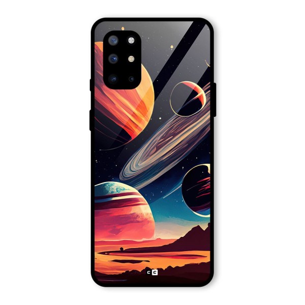 Space Planets Glass Back Case for OnePlus 8T